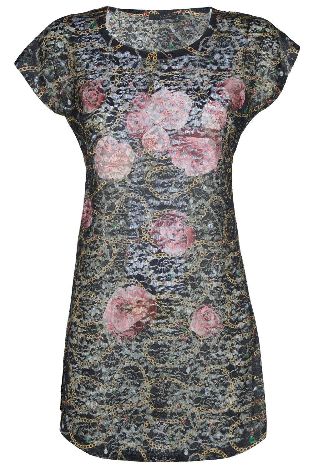 Black Polyester Women Dress