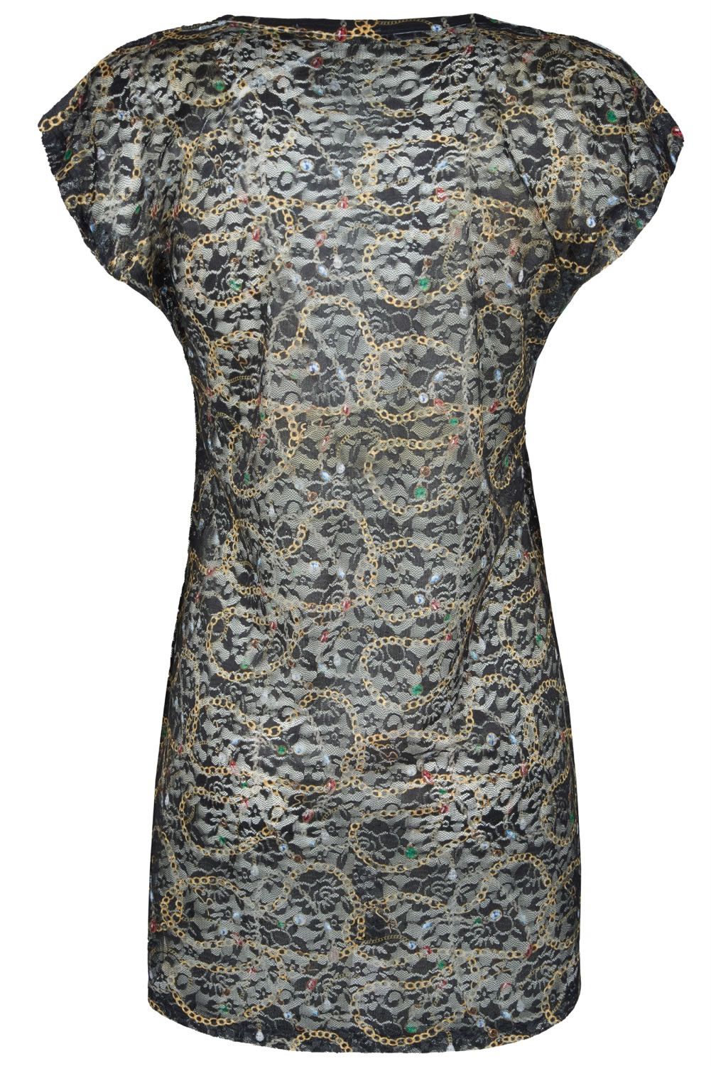 Black Polyester Women Dress