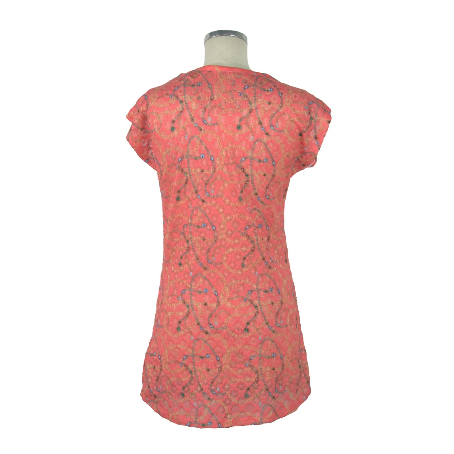 Pink Polyester Women Dress
