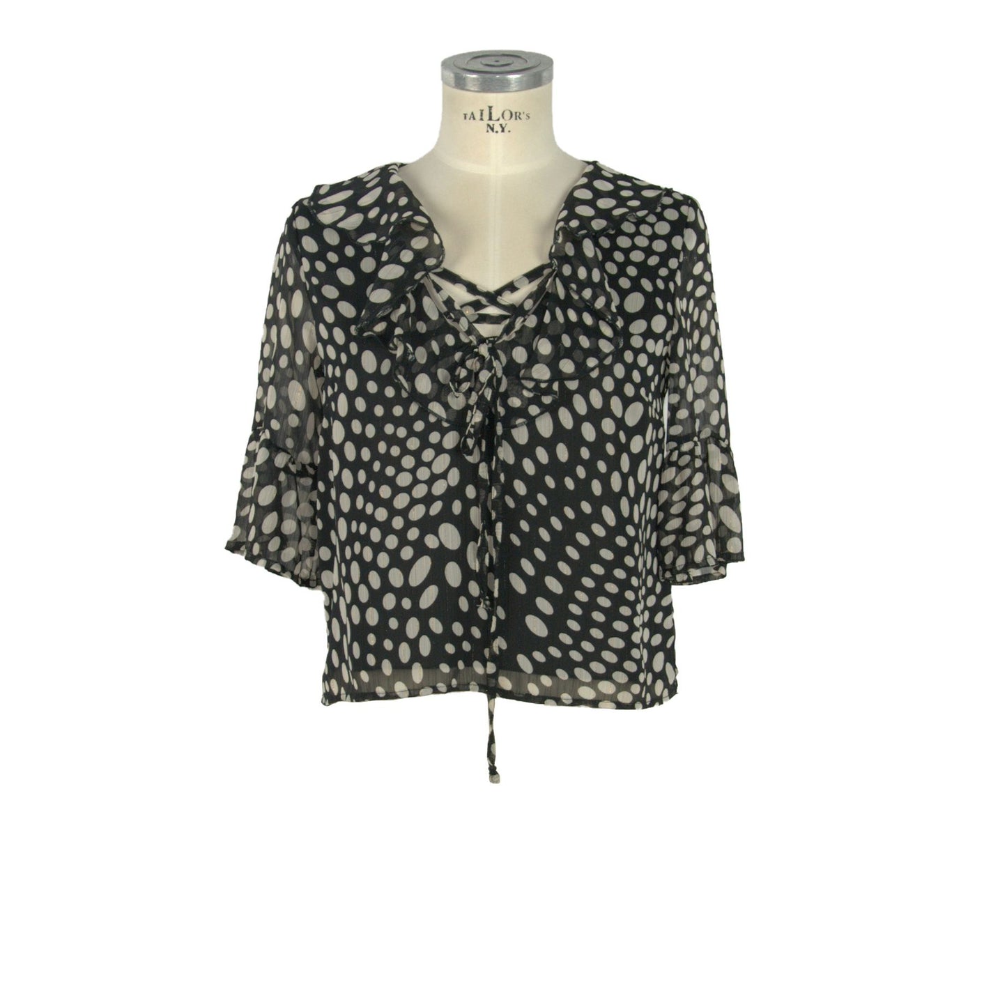 Black Polyester Women Shirt