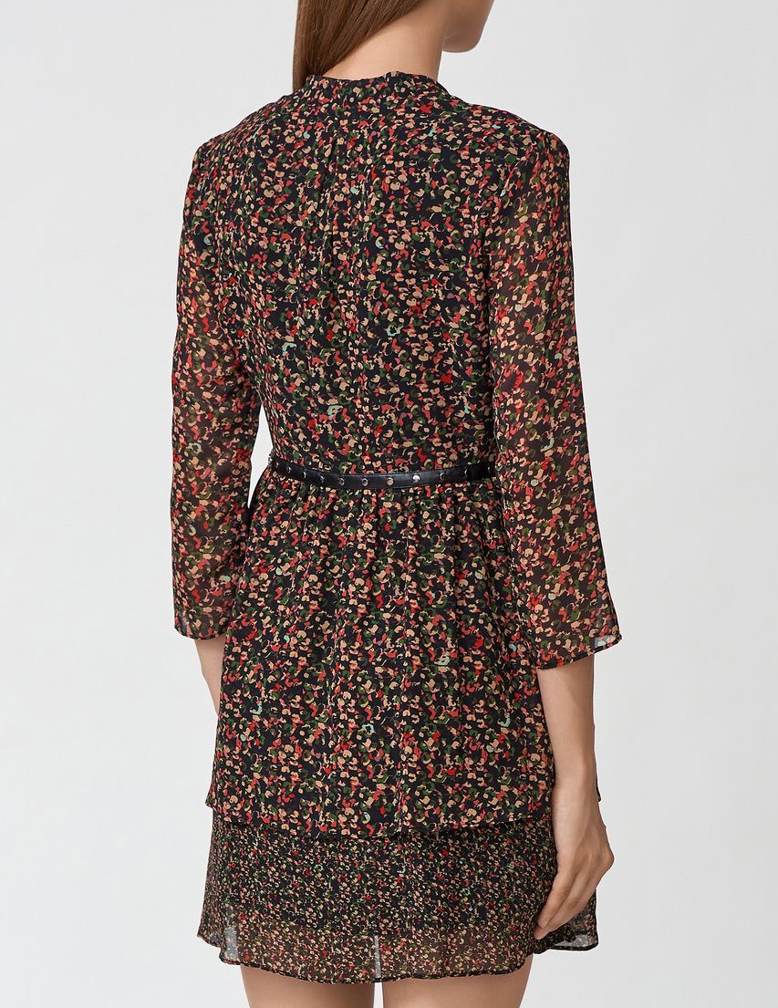 Black Polyester Women Dress