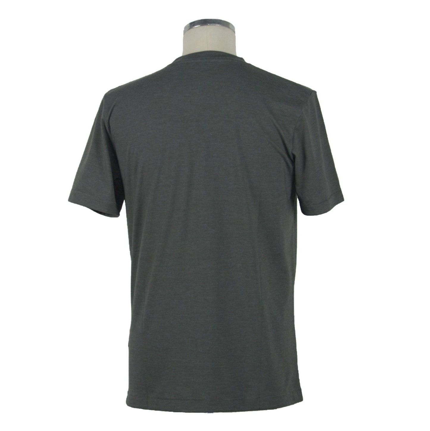 Gray Cotton Men T-Shirt