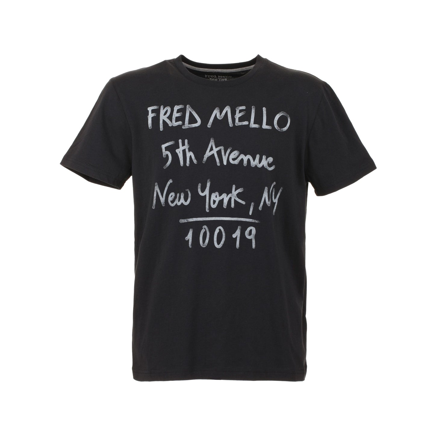 Black Cotton Men's T-Shirt