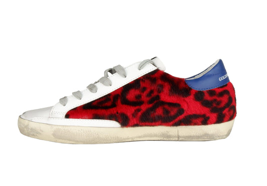 Red Leather Women Sneaker