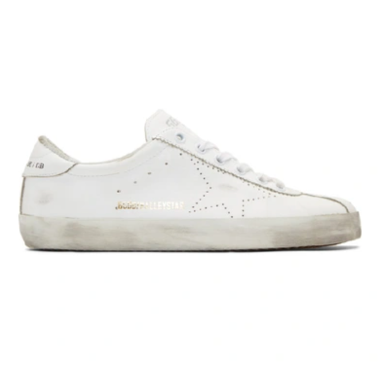 White Leather Women Sneaker
