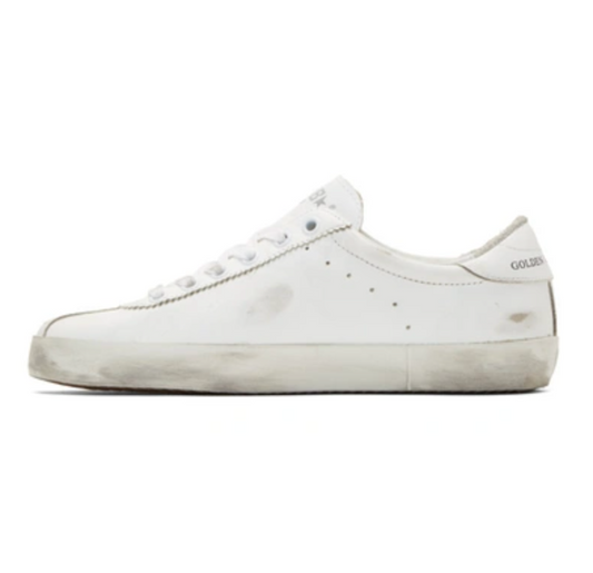 White Leather Women Sneaker