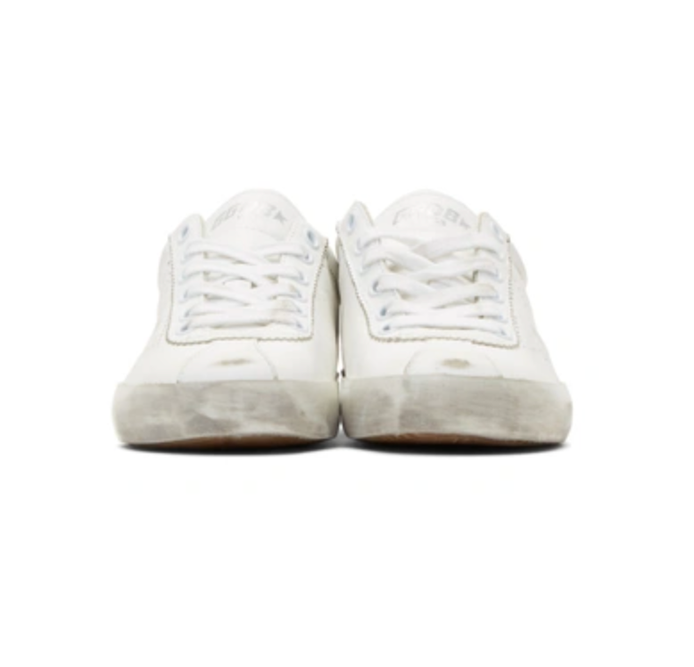 White Leather Women Sneaker