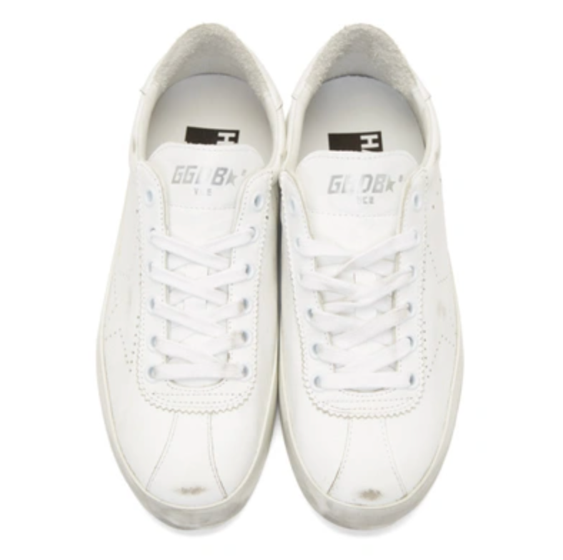 White Leather Women Sneaker