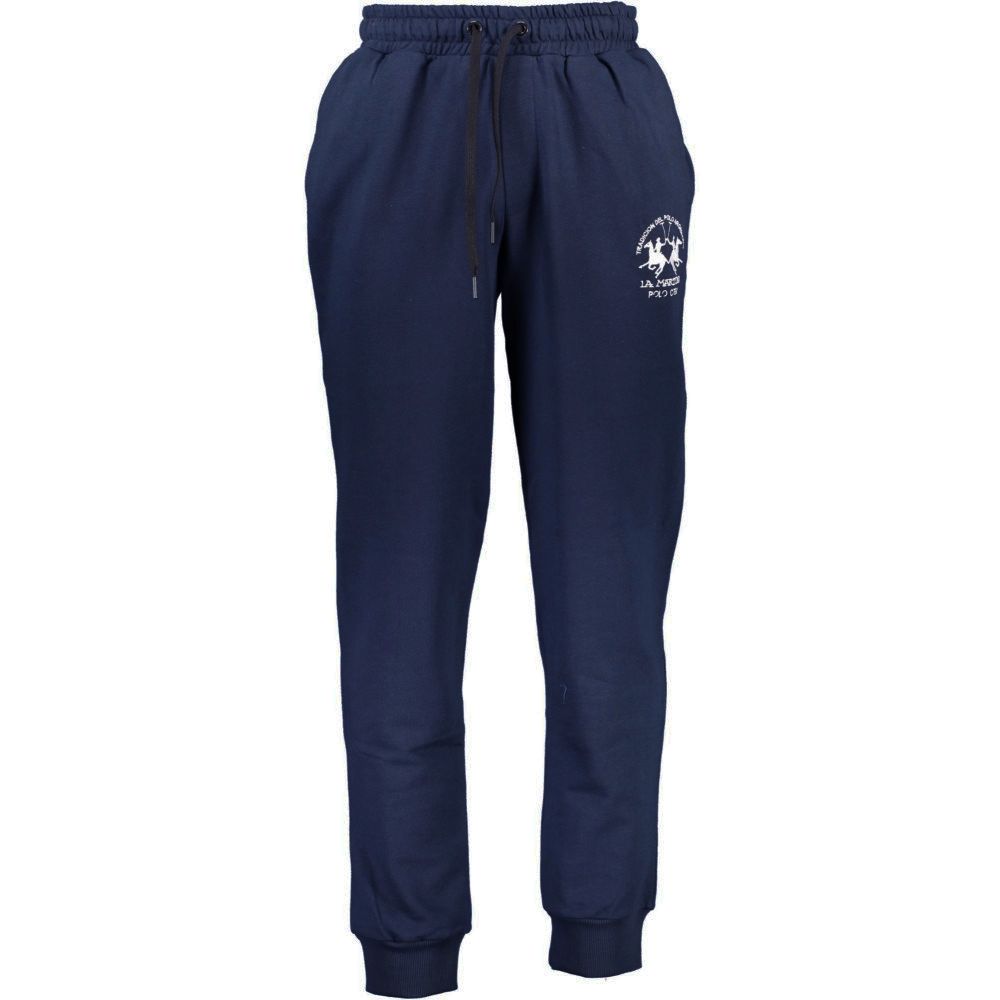 Blue Cotton Men Sweatpant