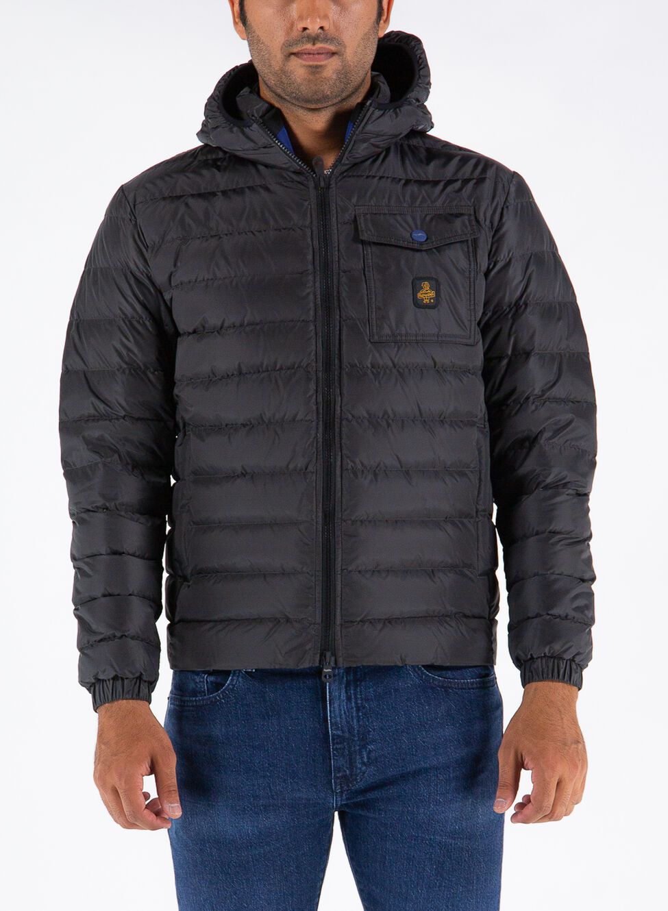 Gray Nylon Men Jacket
