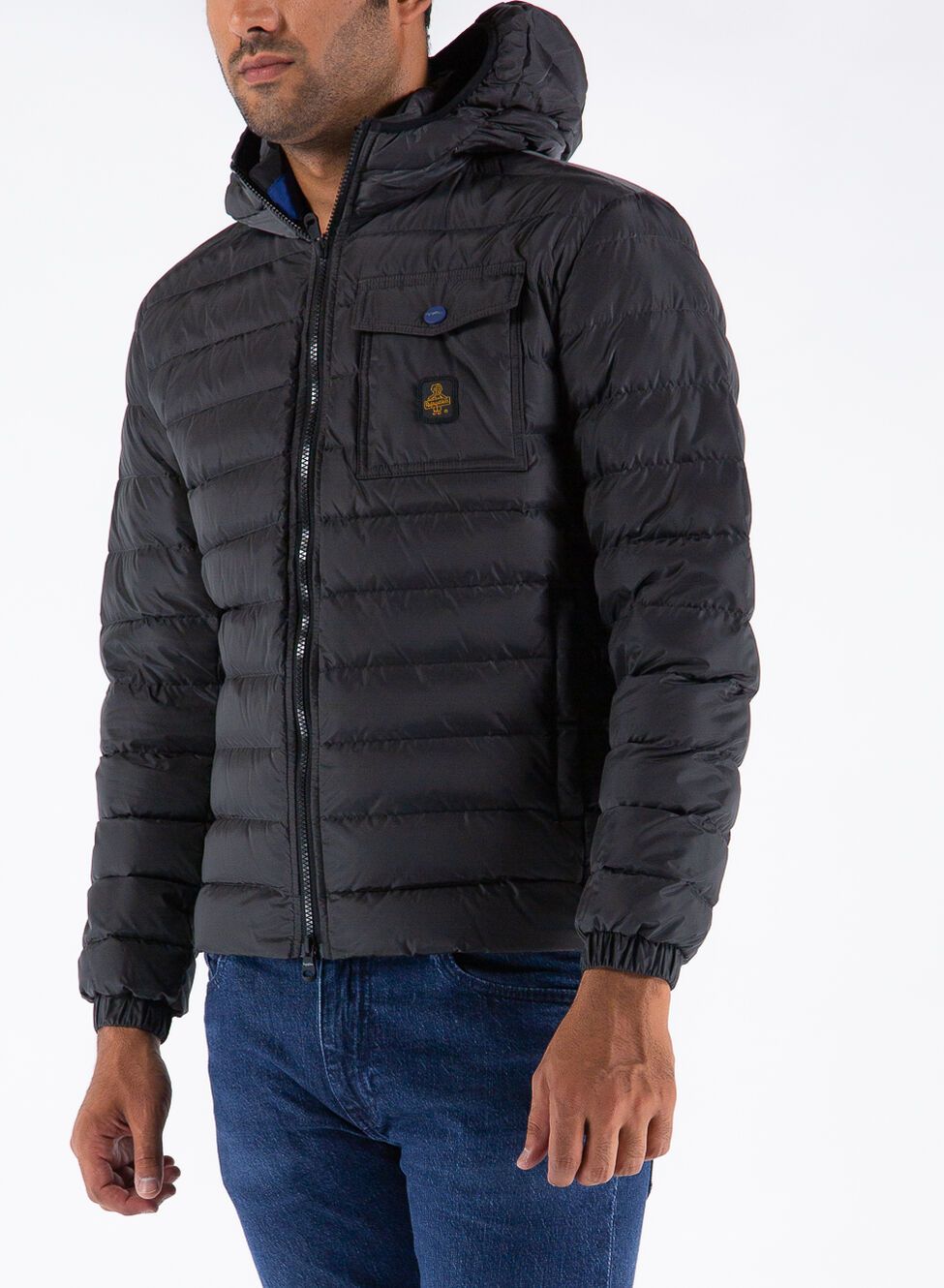 Gray Nylon Men Jacket