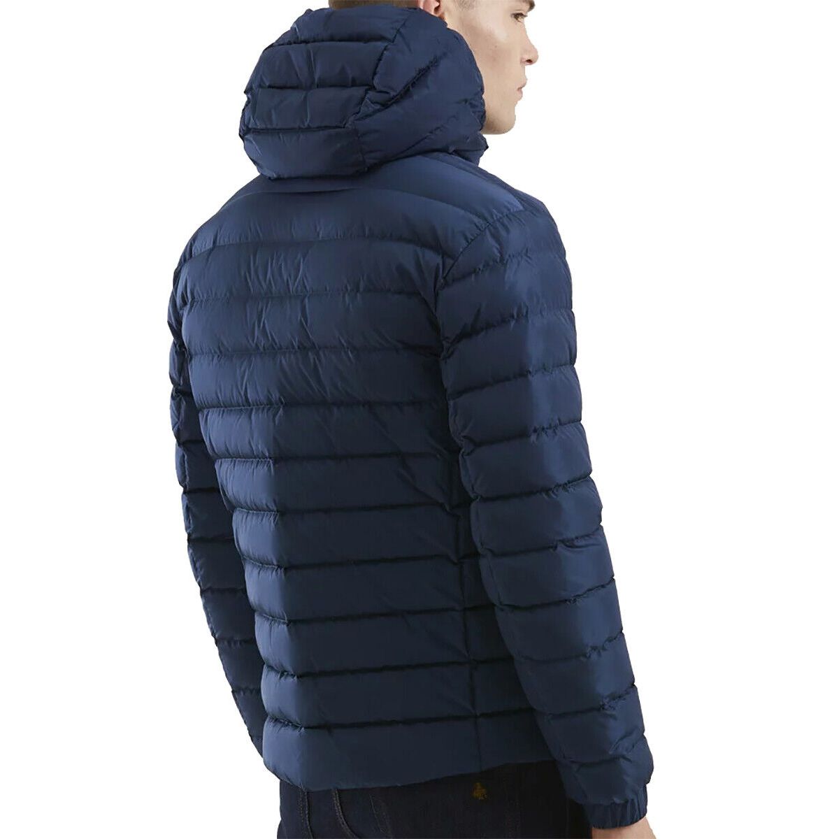Blue Nylon Men Jacket