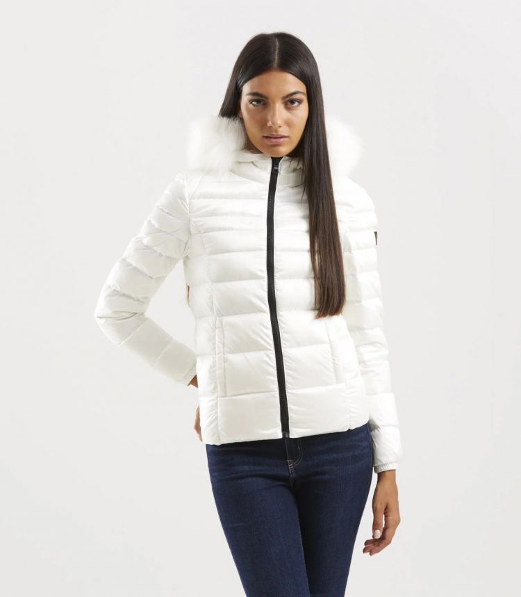 White Polyamide Women Jacket