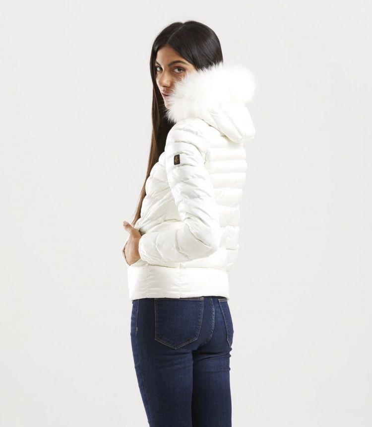 White Polyamide Women Jacket