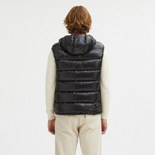 Black Nylon Men Reversible Vest