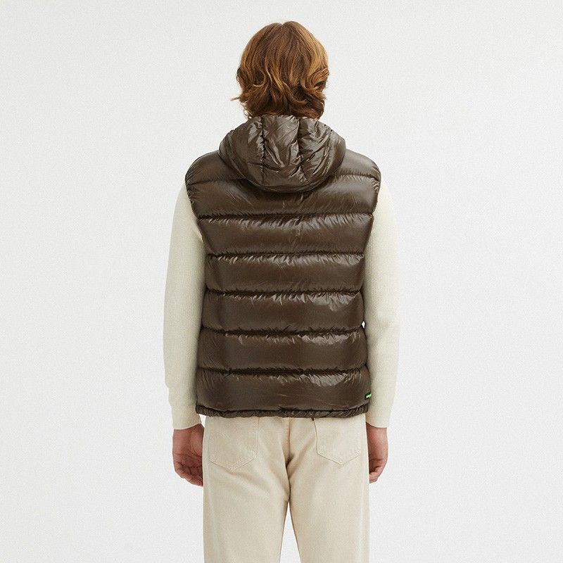 Black Nylon Men Reversible Vest