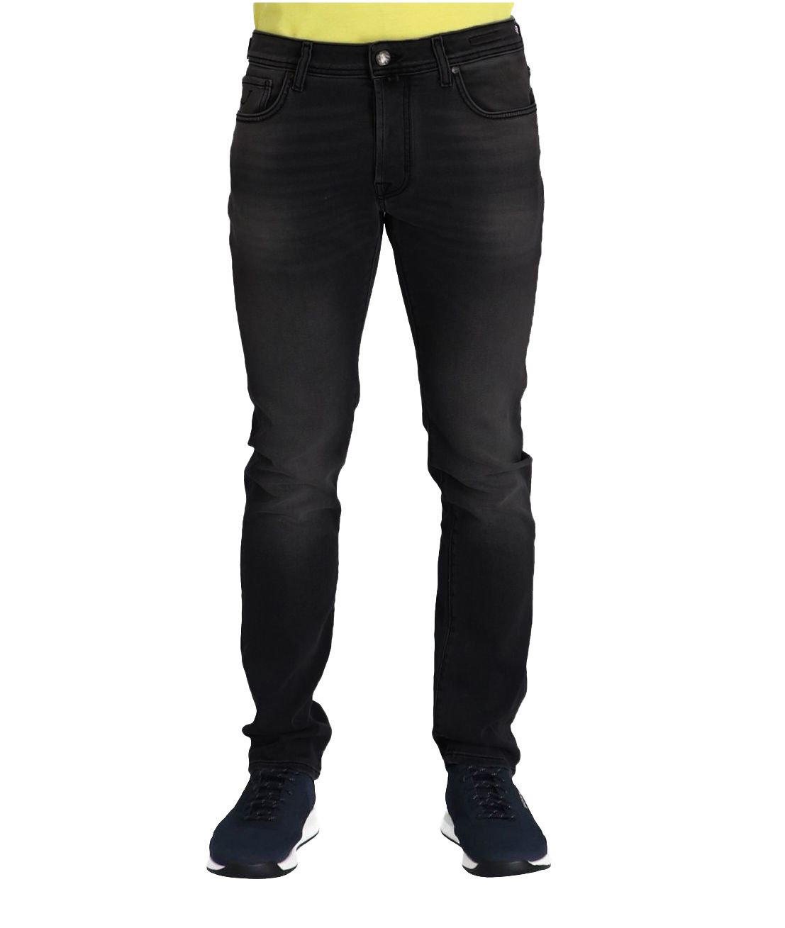 Black Cotton Men Jeans