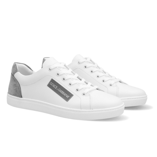 White Calfskin Men Sneaker