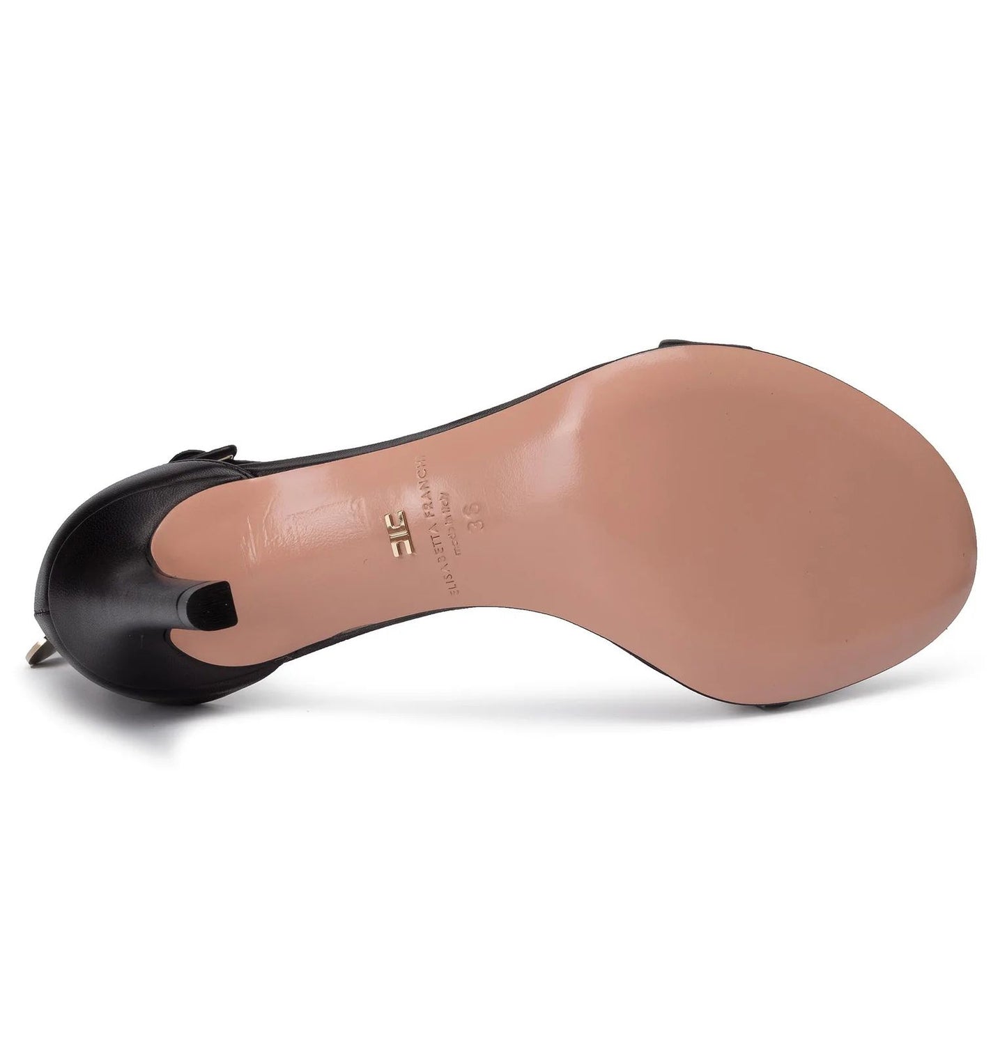 "Black Calfskin Women Sandal"