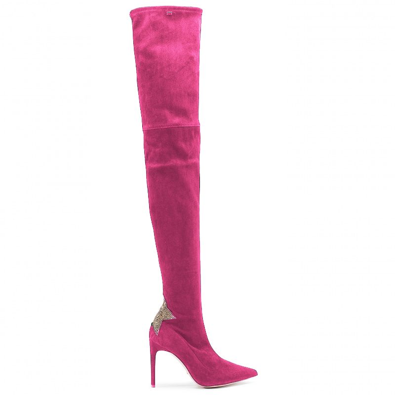 Fuchsia Calfskin Women Boot