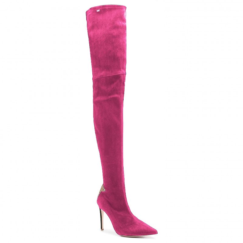 Fuchsia Calfskin Women Boot