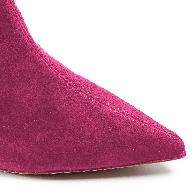 Fuchsia Calfskin Women Boot