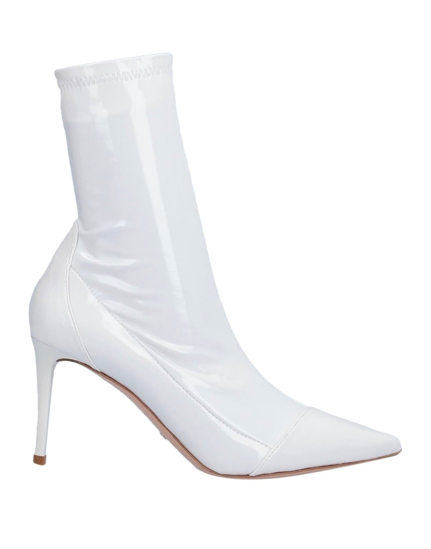 "White Leather Women Boot"