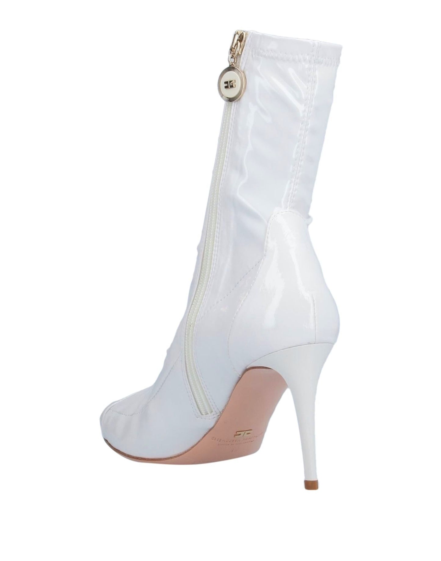 "White Leather Women Boot"