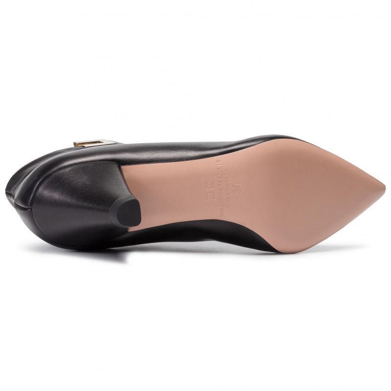 Black Calfskin Women Ankle Boot