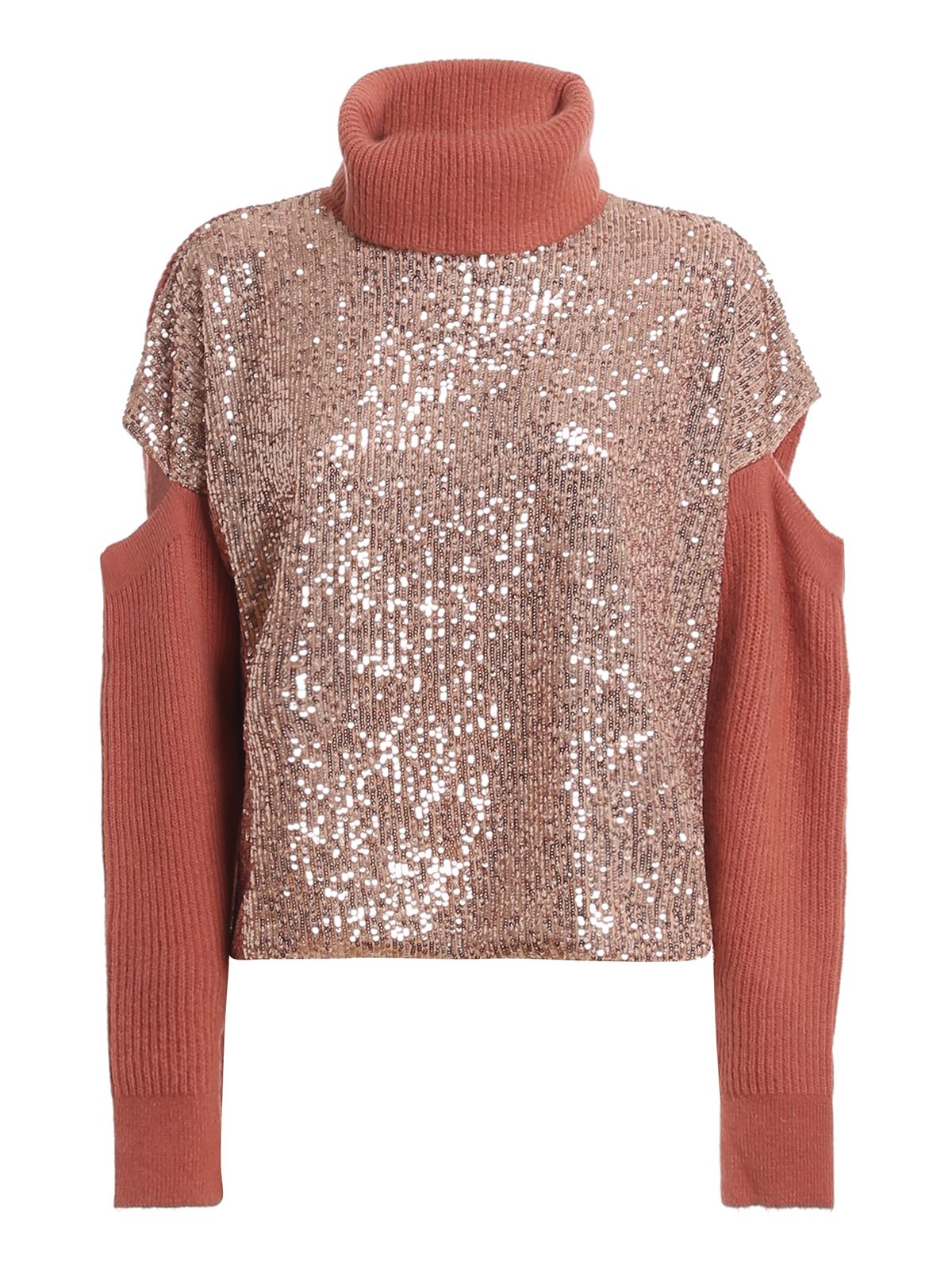Pink Acrylic Women Sweater