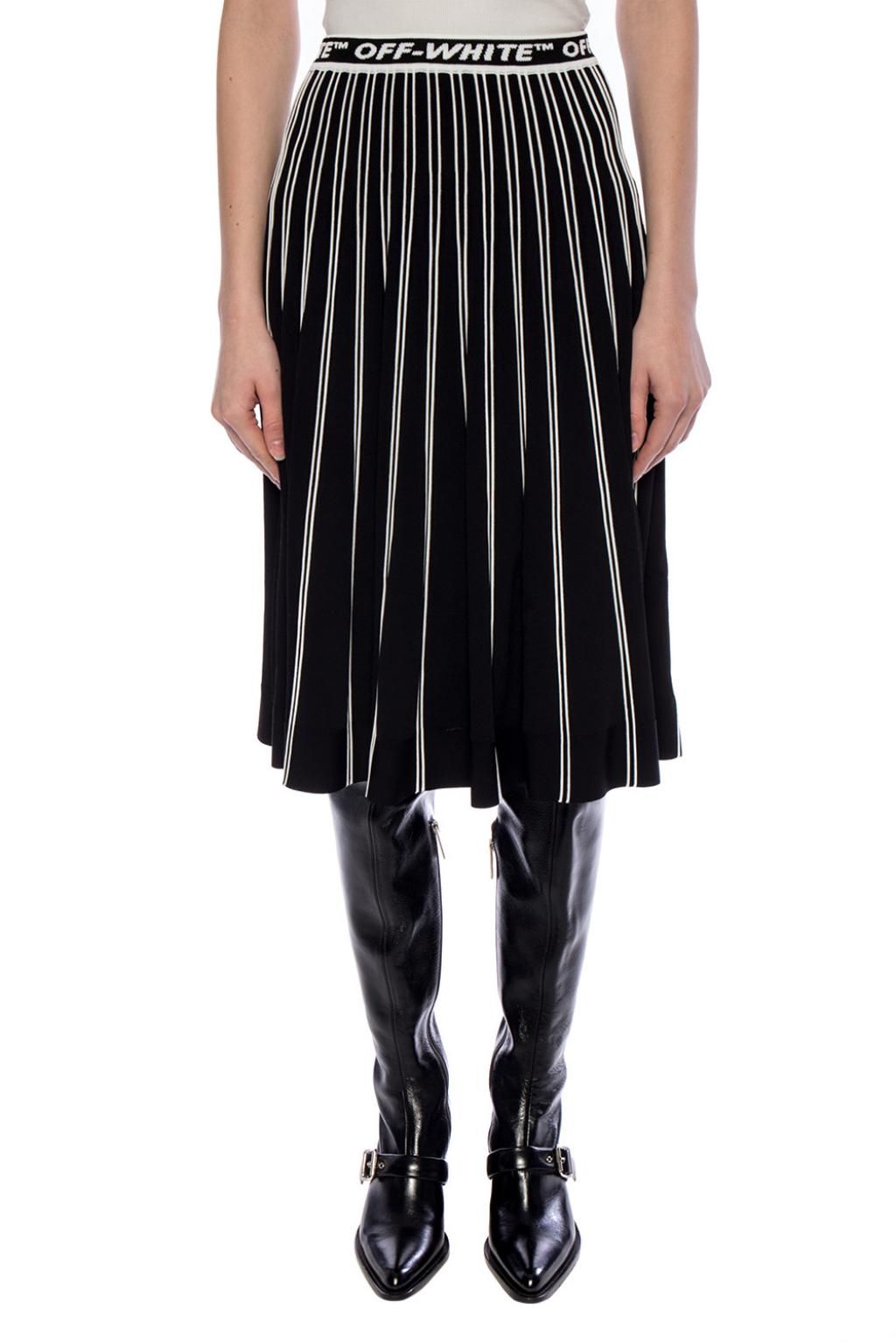 Black Viscose Women Skirt