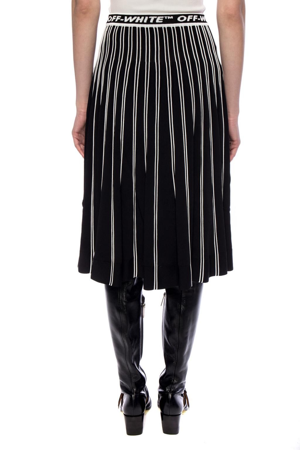 Black Viscose Women Skirt