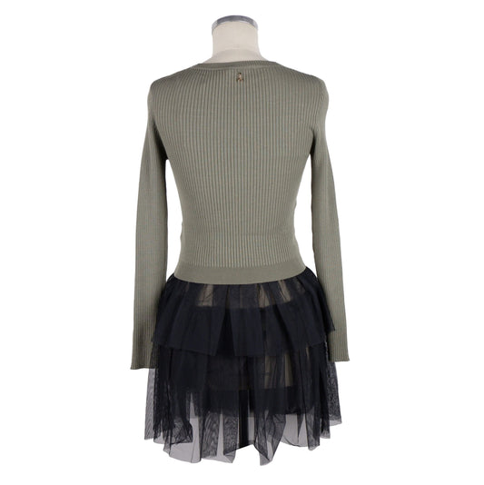 Green Viscose Women Sweater