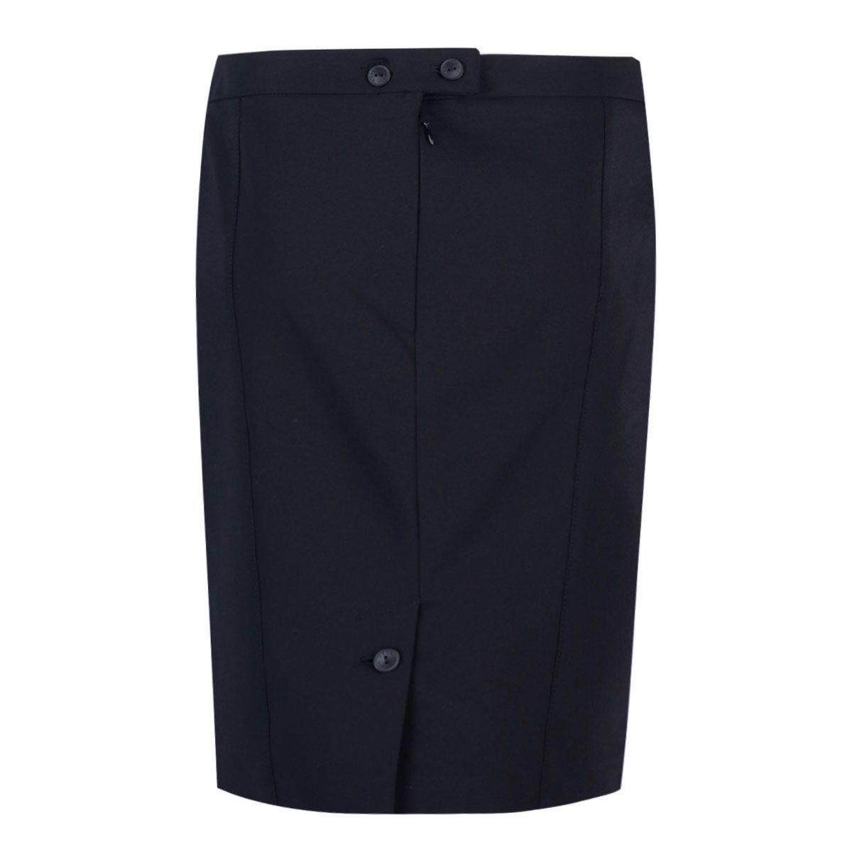 Black Polyester Women Skirt