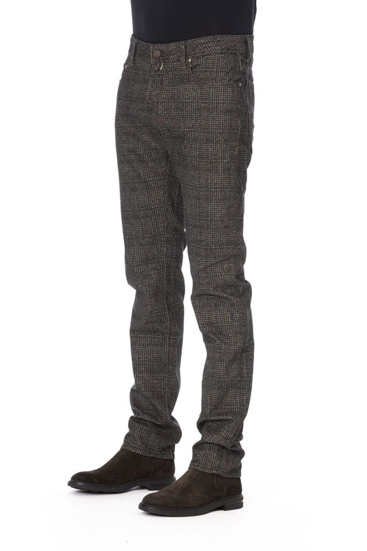 Gray Cotton Men Jeans