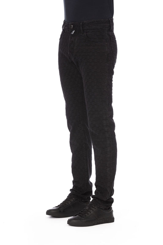 Black Cotton Men Jeans