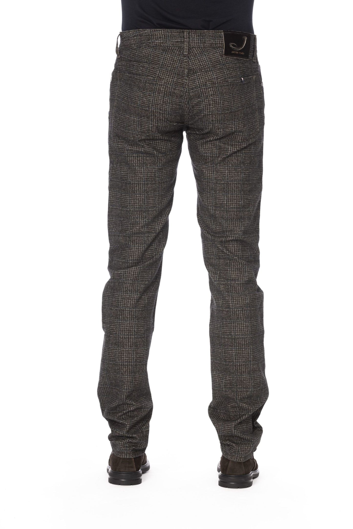 Gray Cotton Men Jeans