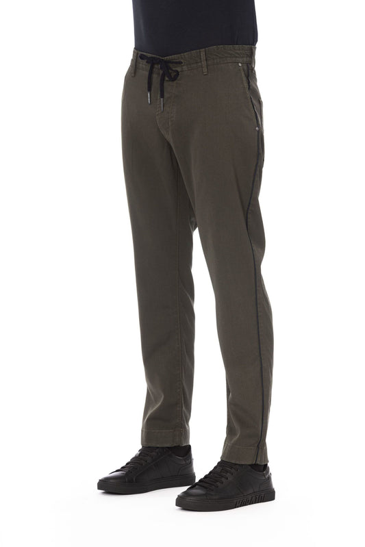 Green Elastane Men's Jean