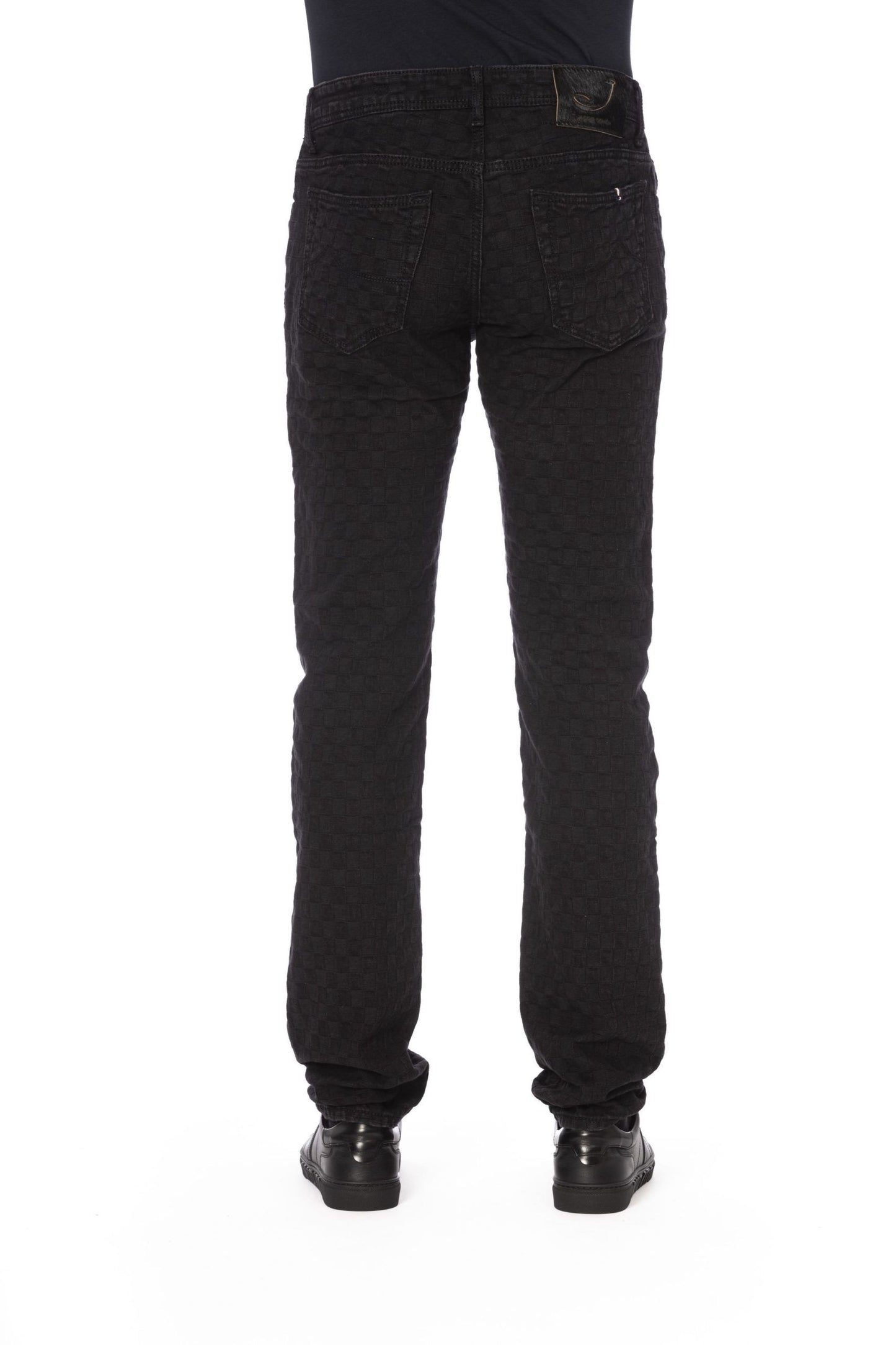Black Cotton Men Jeans