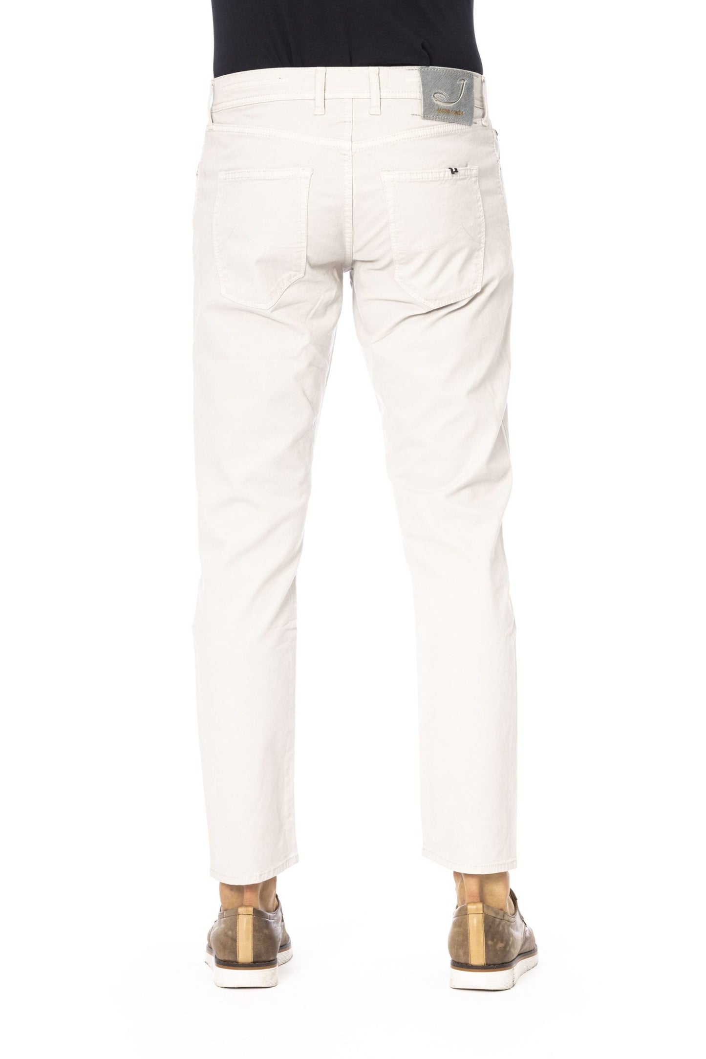 Silver Cotton Men Jeans