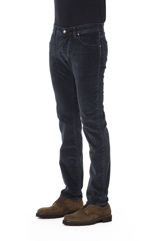 Black Cotton Men Jeans
