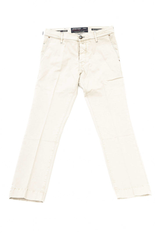 Silver Cotton Men Jeans
