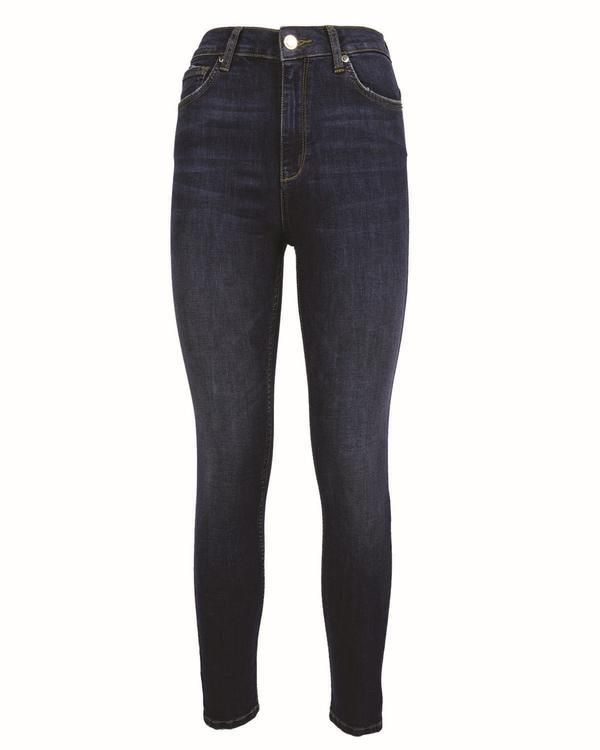 Blue Cotton Women Jeans