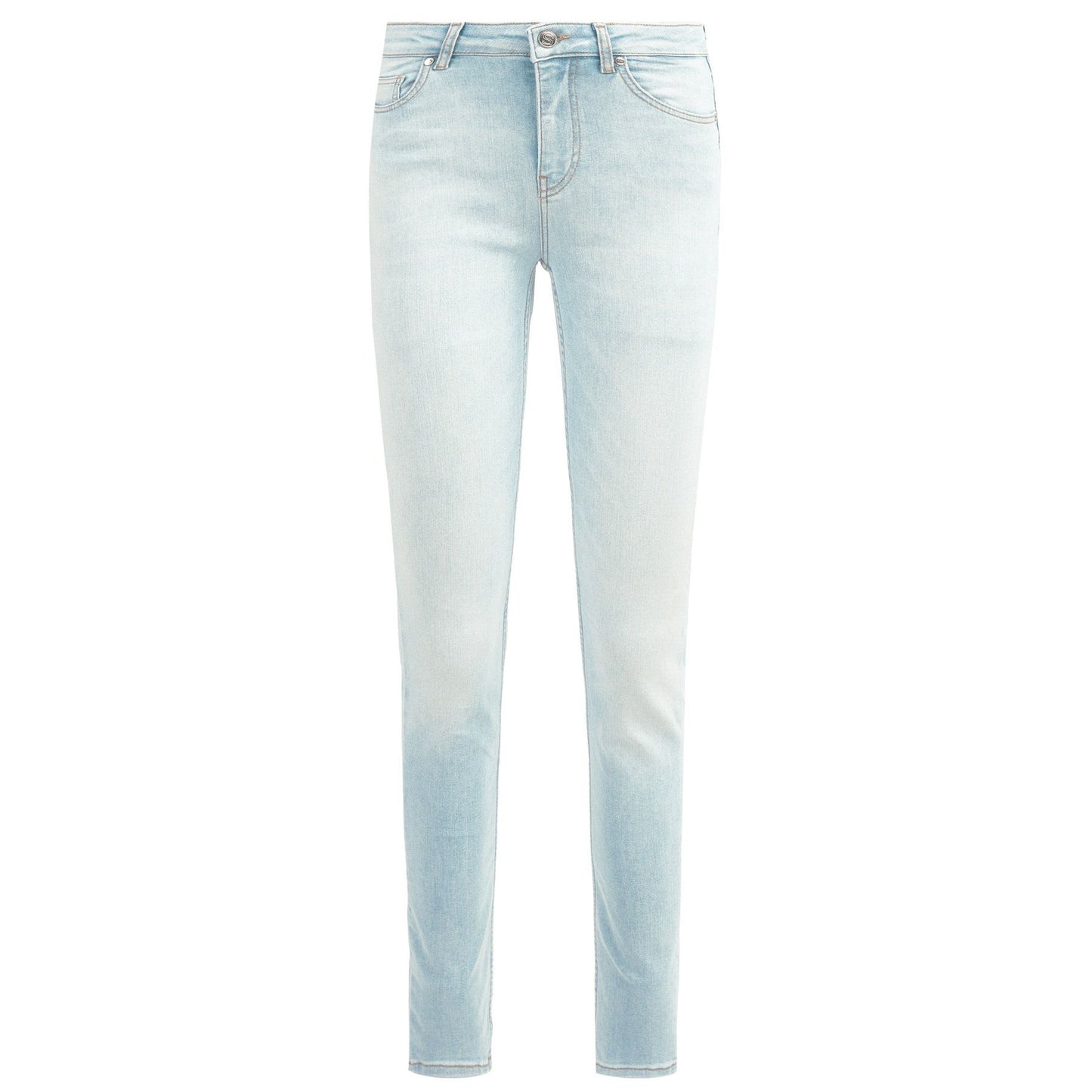Light Blue Cotton Women's Jean