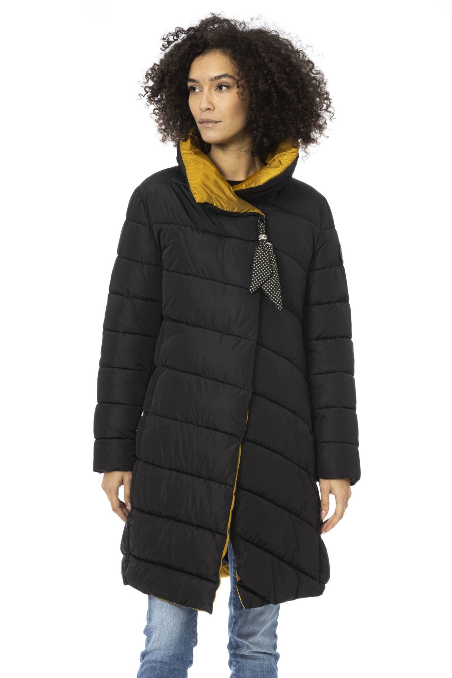 "Black Polyester Women Jacket"