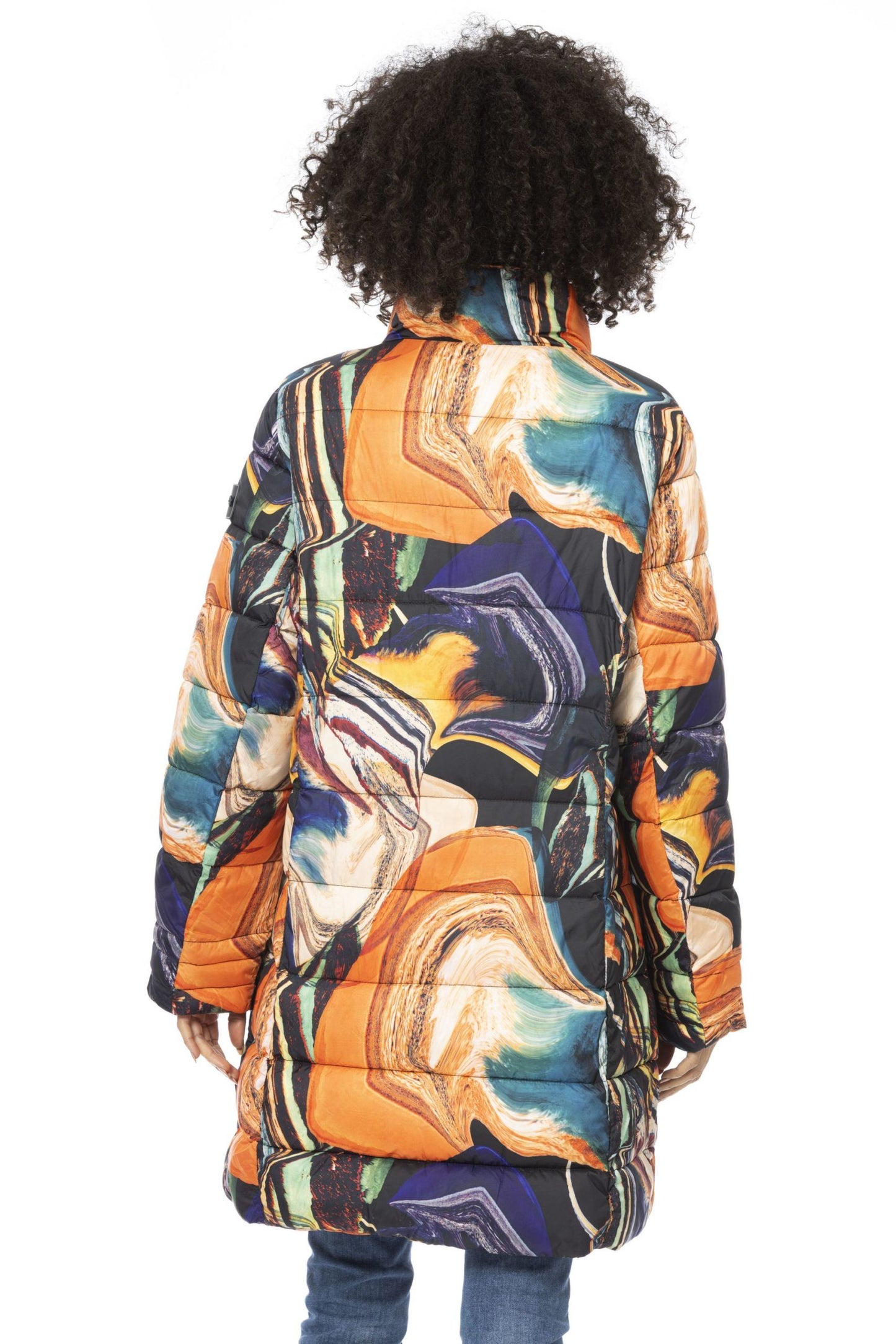 Multicolor Polyester Women Jacket