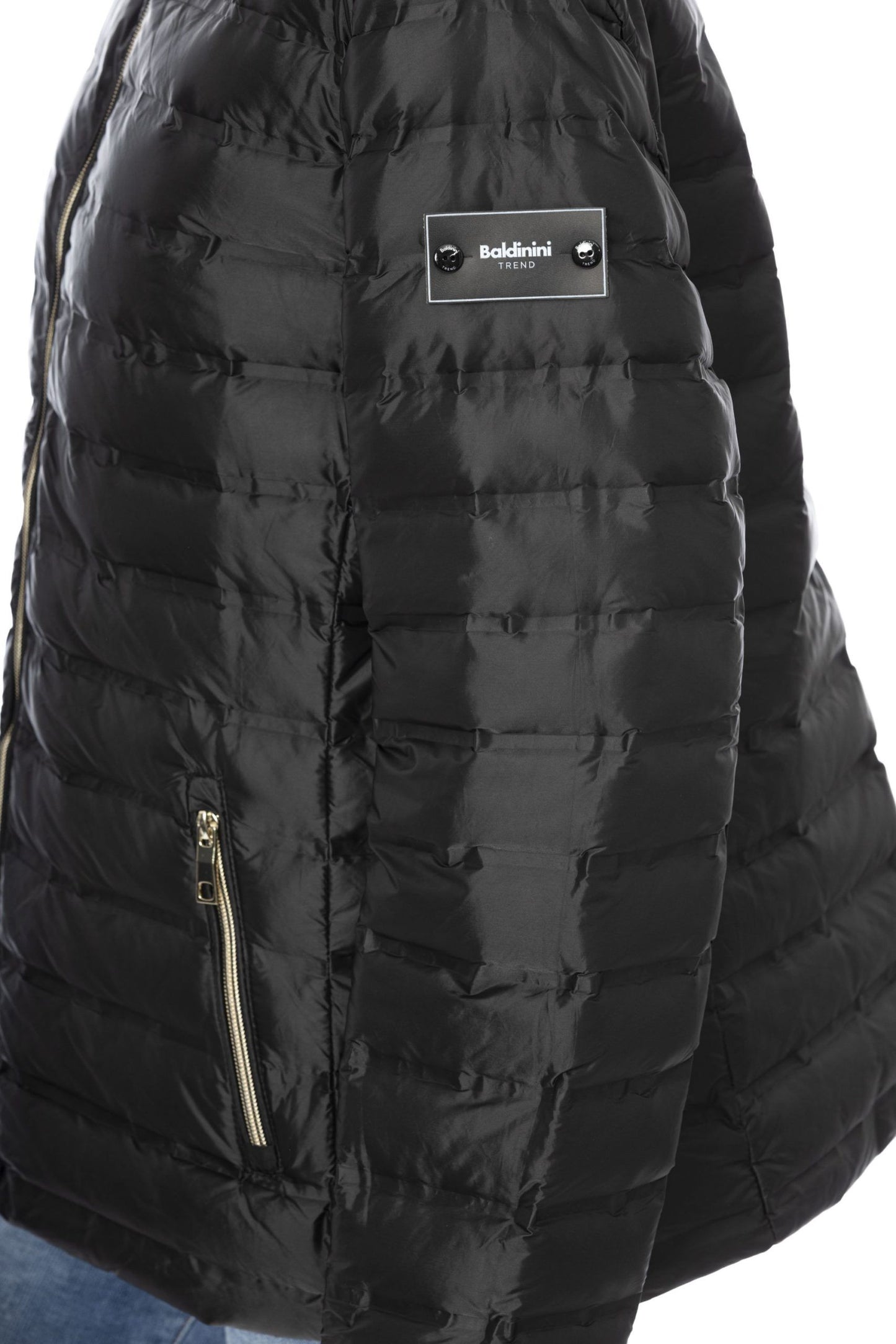 Black Polyester Women Jacket