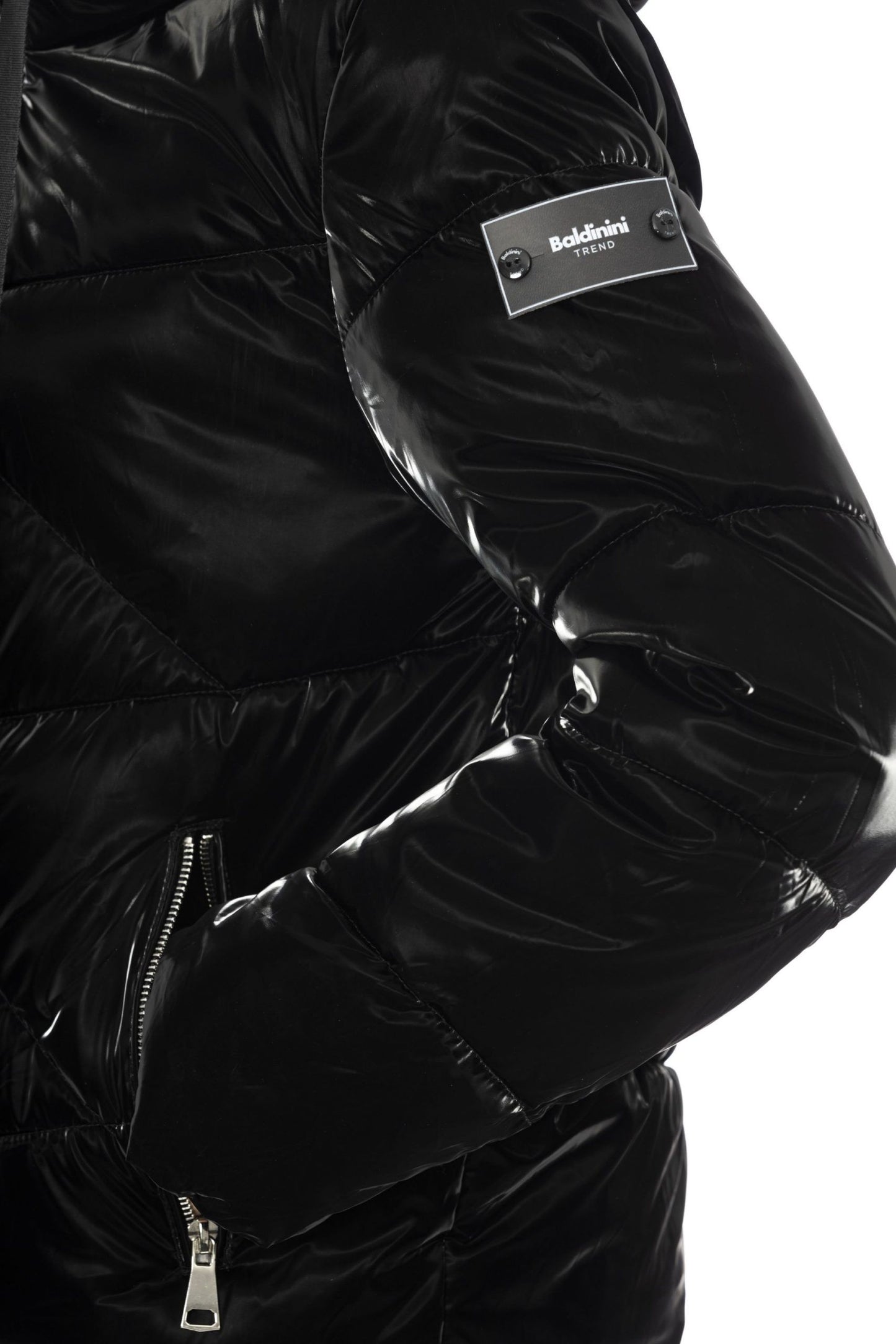 Black Polyester Women Jacket