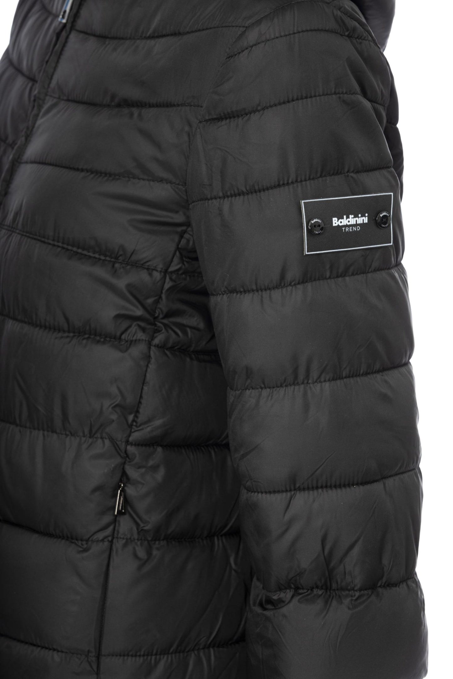 Black Polyester Women Jacket