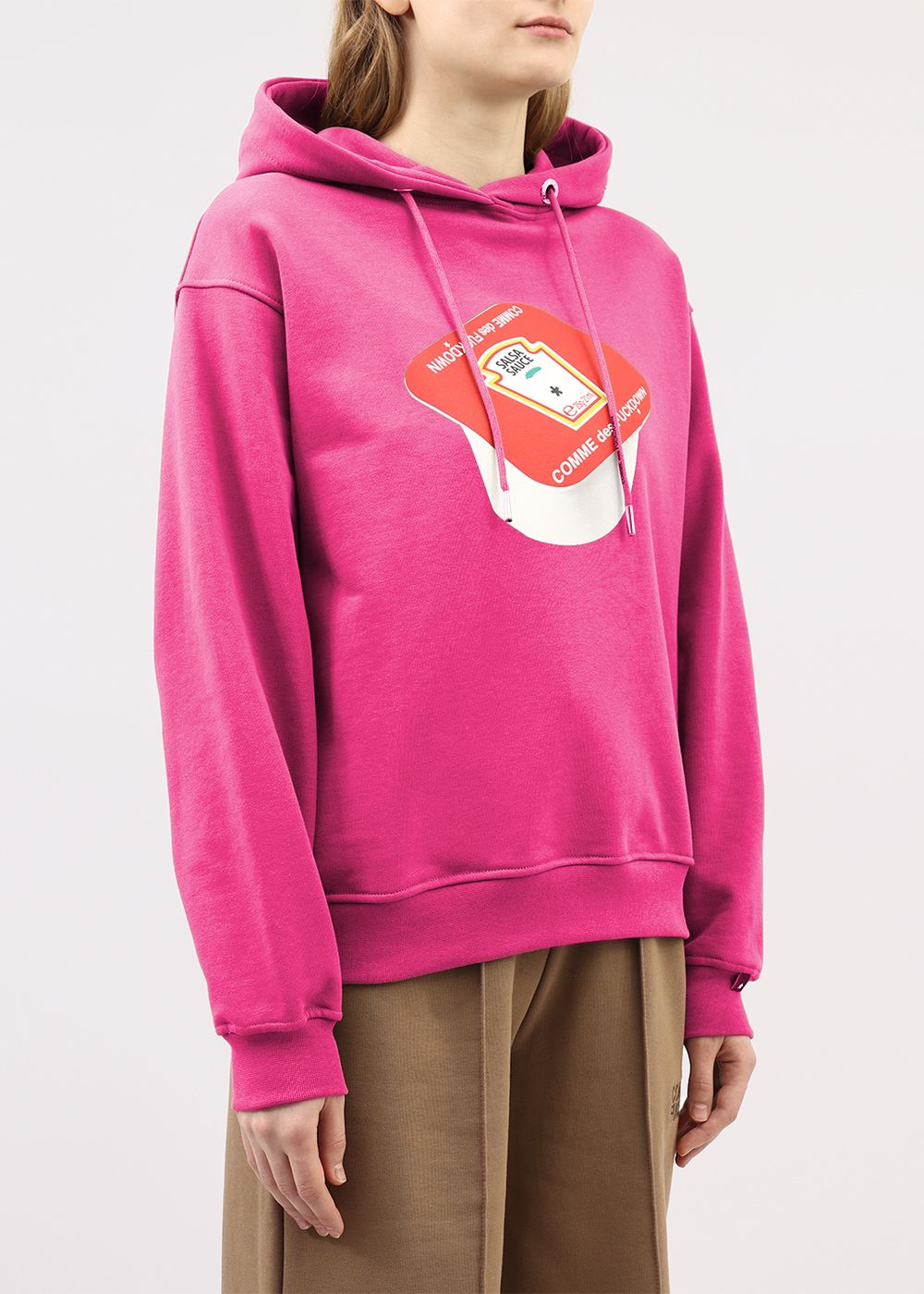 Fuchsia Cotton Women Sweater